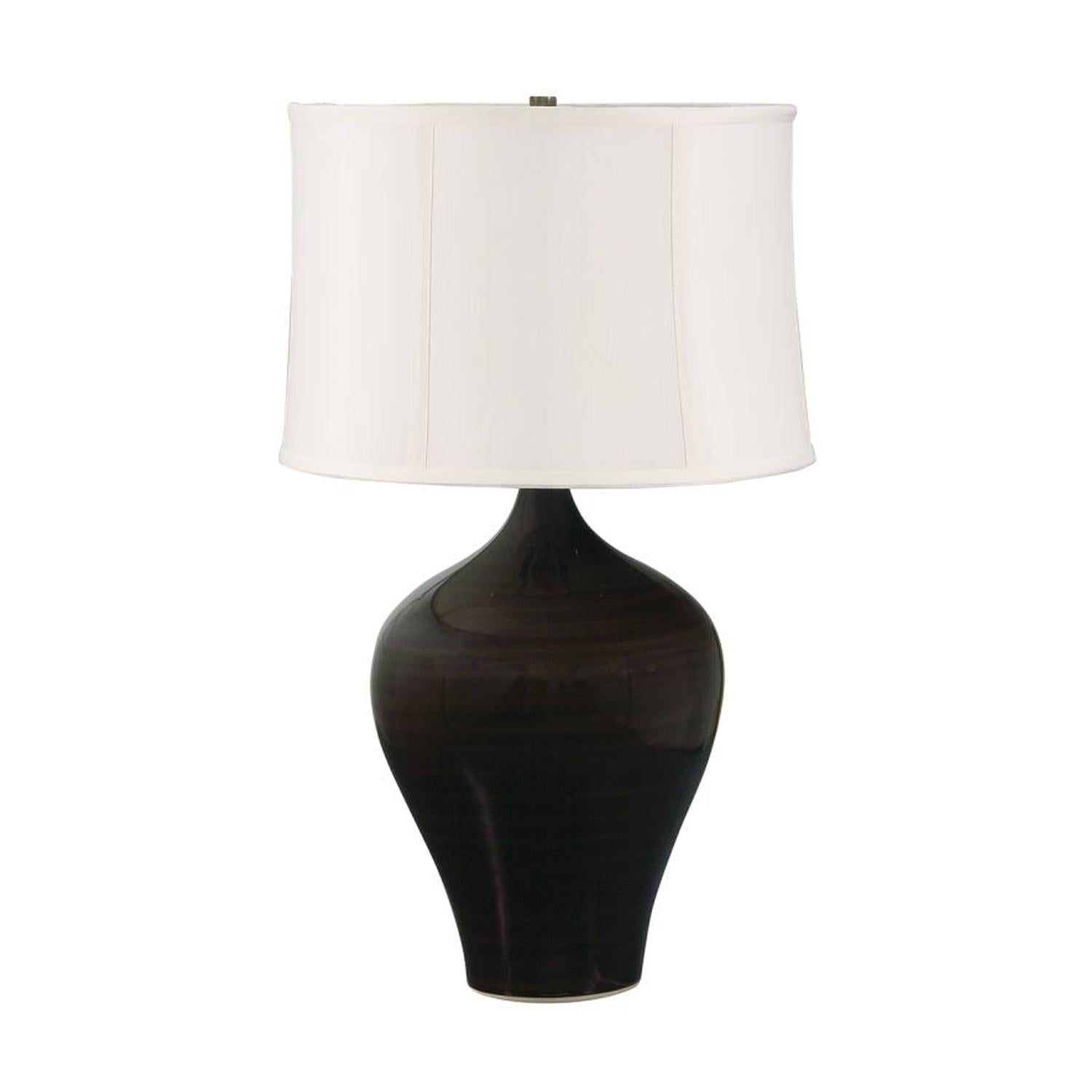 Scatchard Stoneware Table Lamp - GS160-BR - Brown Gloss by House of Troy
