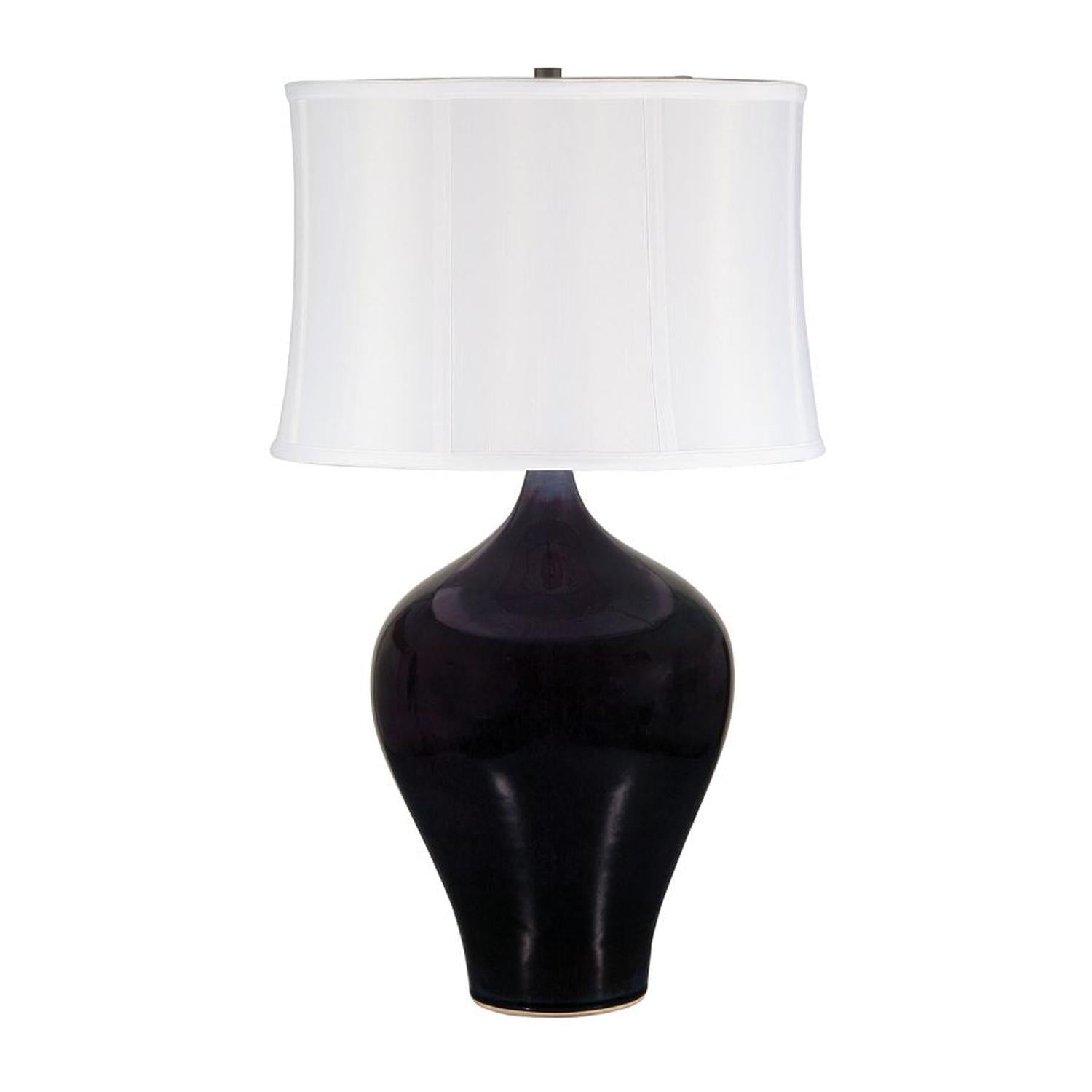 Scatchard Stoneware Table Lamp - GS160-EG - Eggplant by House of Troy