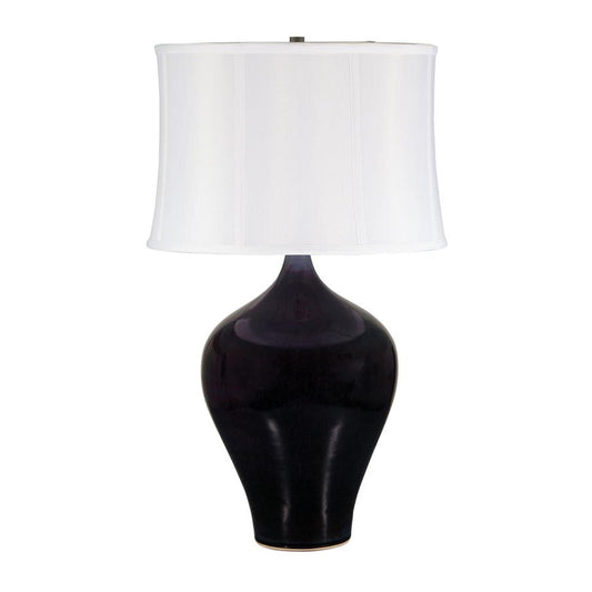 Scatchard Stoneware Table Lamp - GS160-EG - Eggplant by House of Troy