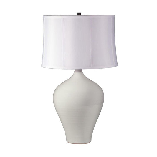 Scatchard Stoneware Table Lamp - GS160-WG - White Gloss by House of Troy