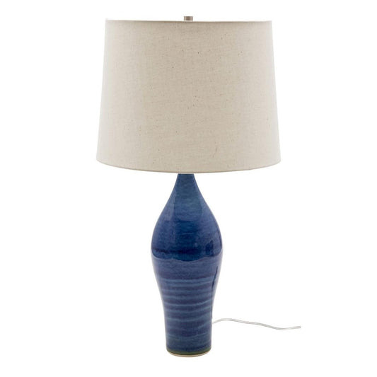Scatchard Stoneware Table Lamp - GS170-BG - Blue Gloss by House of Troy