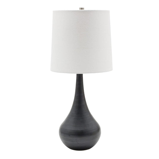 Scatchard Stoneware Table Lamp - GS180-BM - Black Matte by House of Troy