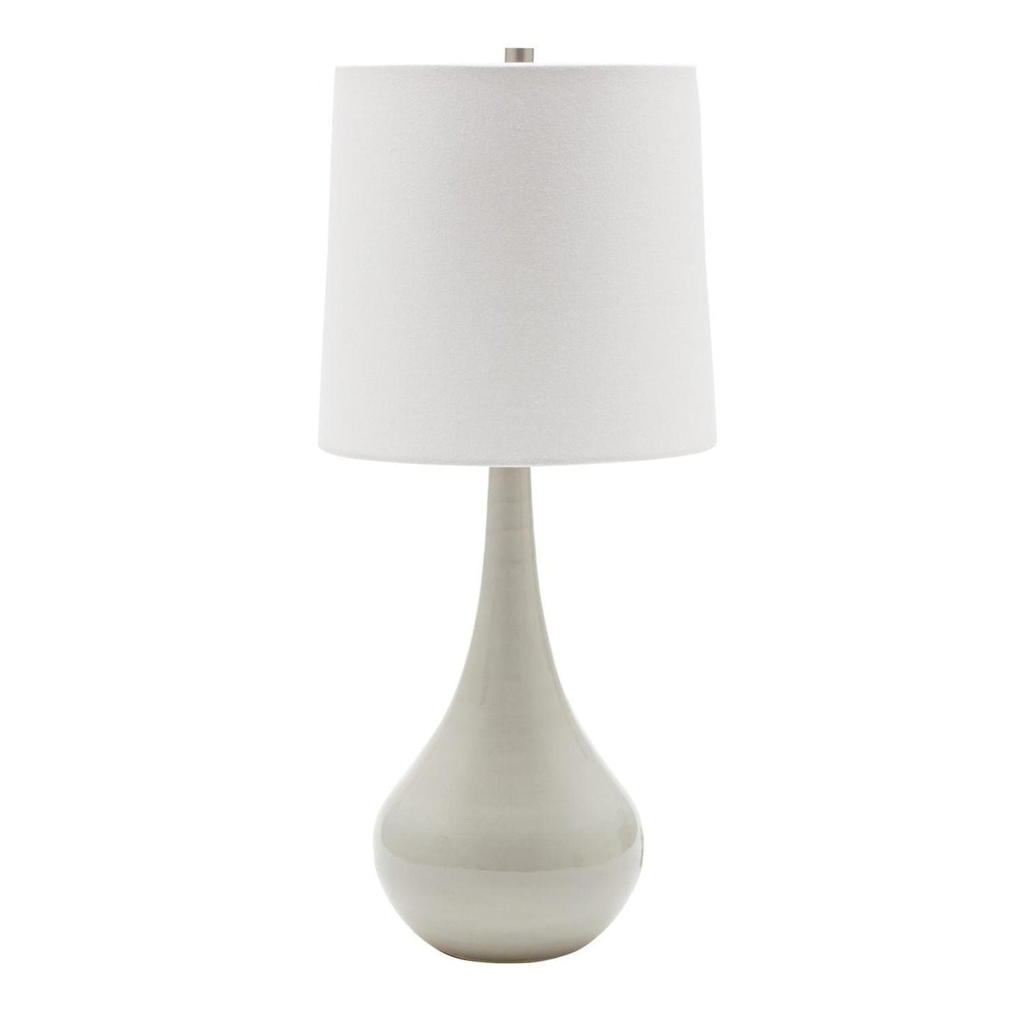 Scatchard Stoneware Table Lamp - GS180-GG - Gray Gloss by House of Troy