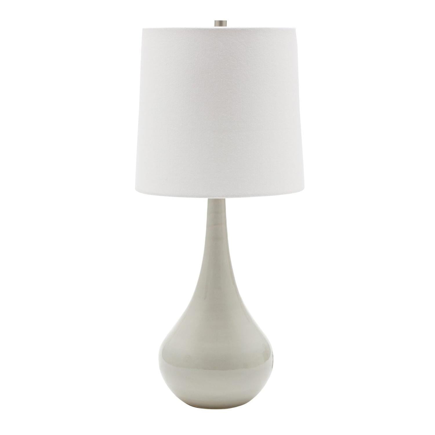 Scatchard Stoneware Table Lamp - GS180-GG - Gray Gloss by House of Troy