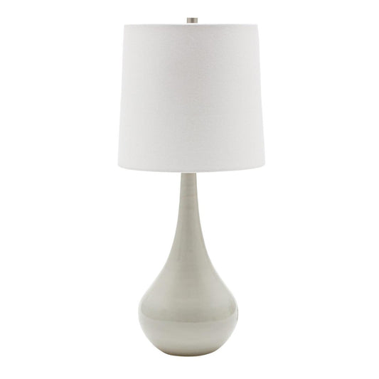 Scatchard Stoneware Table Lamp - GS180-GG - Gray Gloss by House of Troy