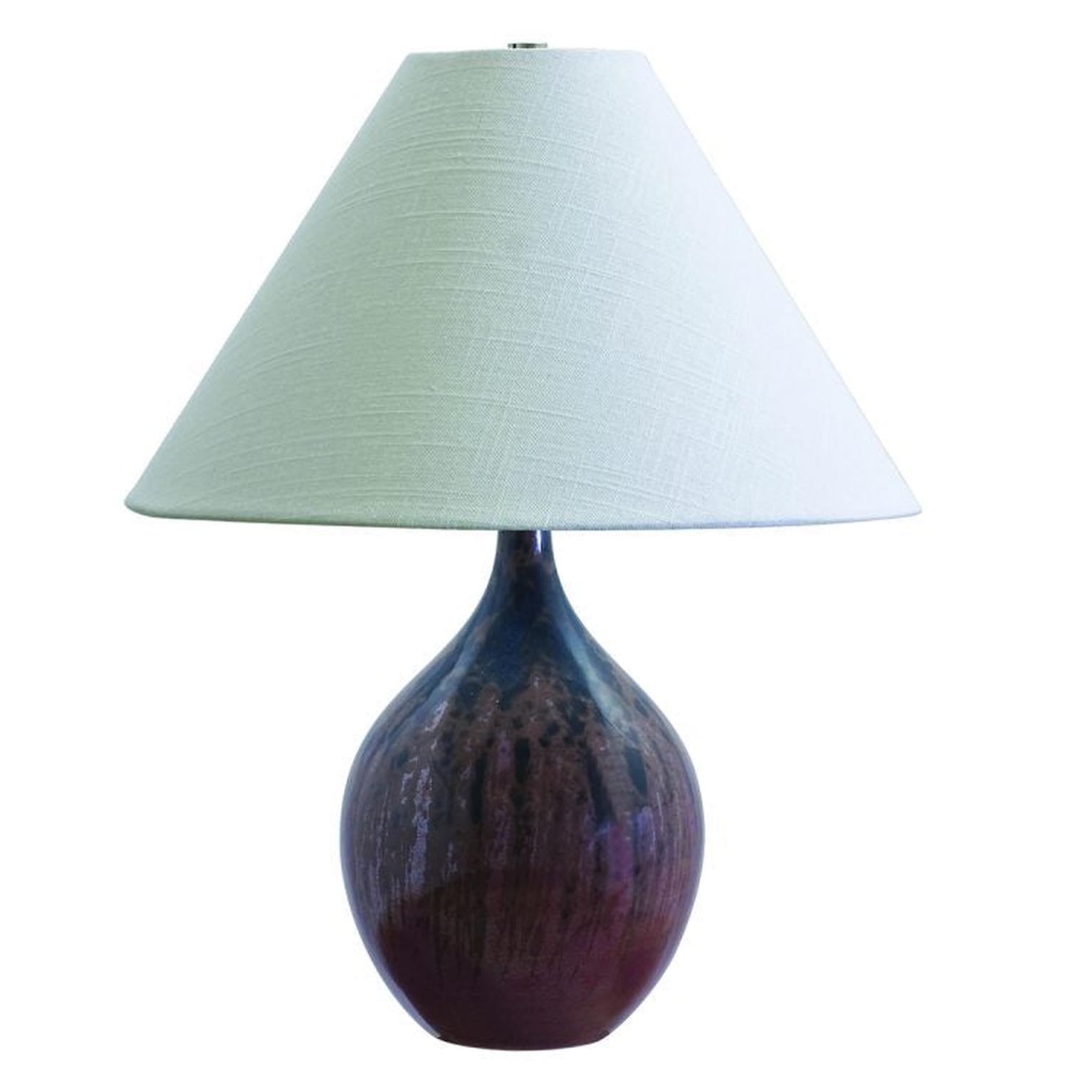Scatchard Stoneware Table Lamp - GS200-DR - Decorated Red by House of Troy