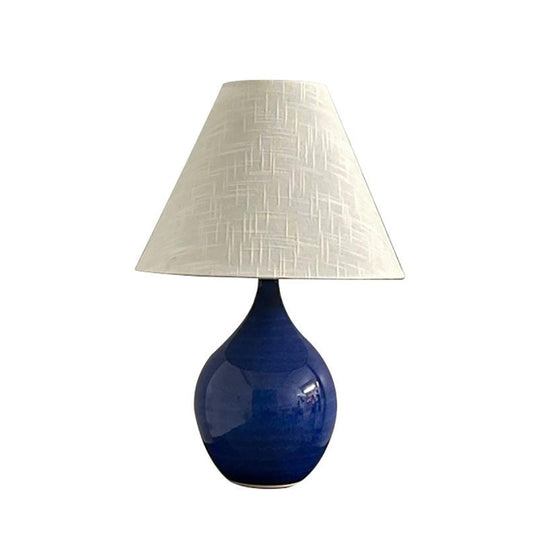 Scatchard Stoneware Table Lamp - GS200-IMB - imperial blue by House of Troy