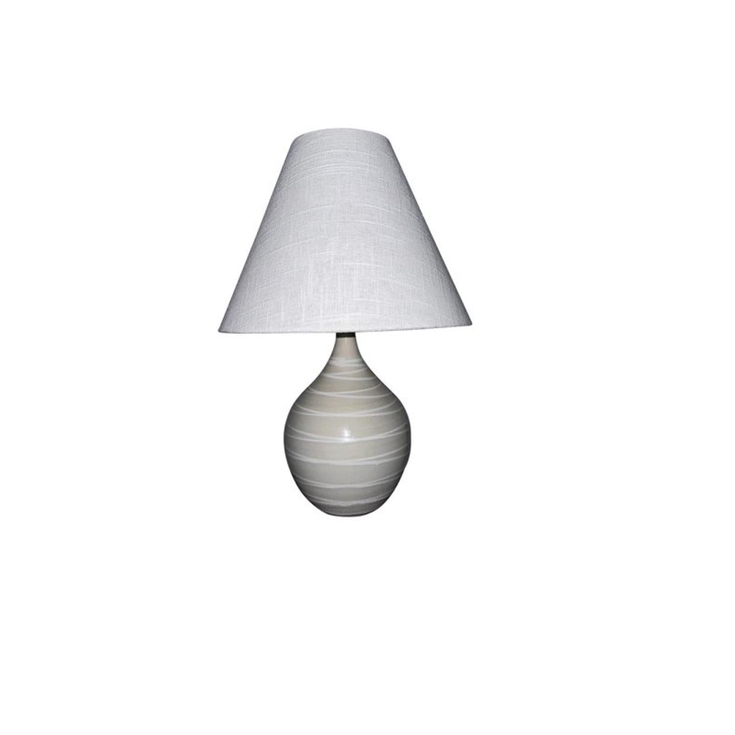 Scatchard Stoneware Table Lamp - GS200-NS - Natural Spiral by House of Troy