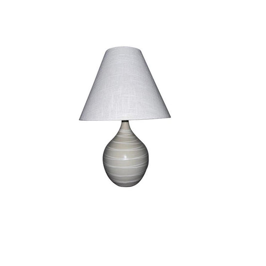 Scatchard Stoneware Table Lamp - GS200-NS - Natural Spiral by House of Troy