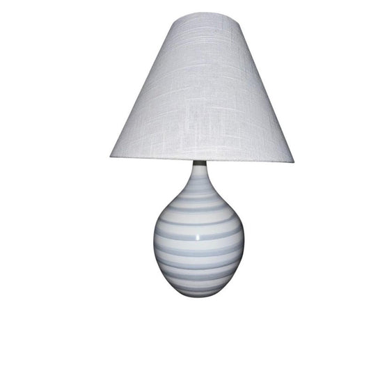 Scatchard Stoneware Table Lamp - GS200-SR - Sapphire Ring by House of Troy