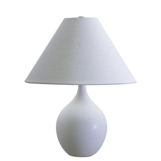 Scatchard Stoneware Table Lamp - GS200-WM - White Matte by House of Troy