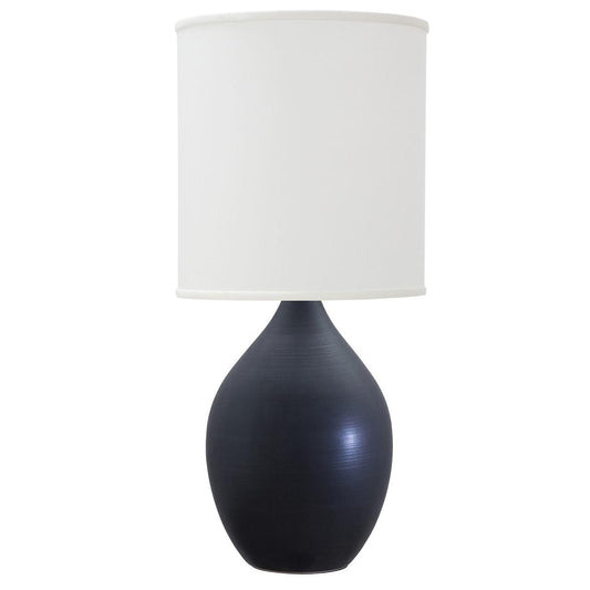 Scatchard Stoneware Table Lamp - GS201-BM - Black Matte by House of Troy
