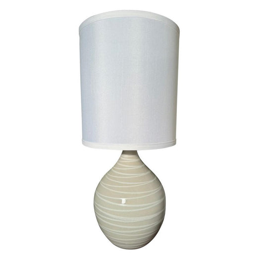 Scatchard Stoneware Table Lamp - GS201-NS - Natural Spiral by House of Troy