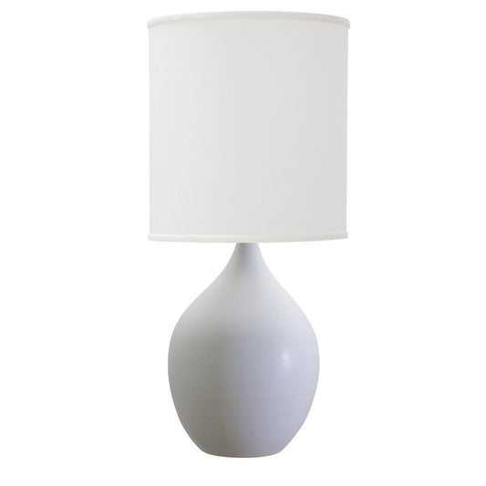Scatchard Stoneware Table Lamp - GS201-WM - White Matte by House of Troy