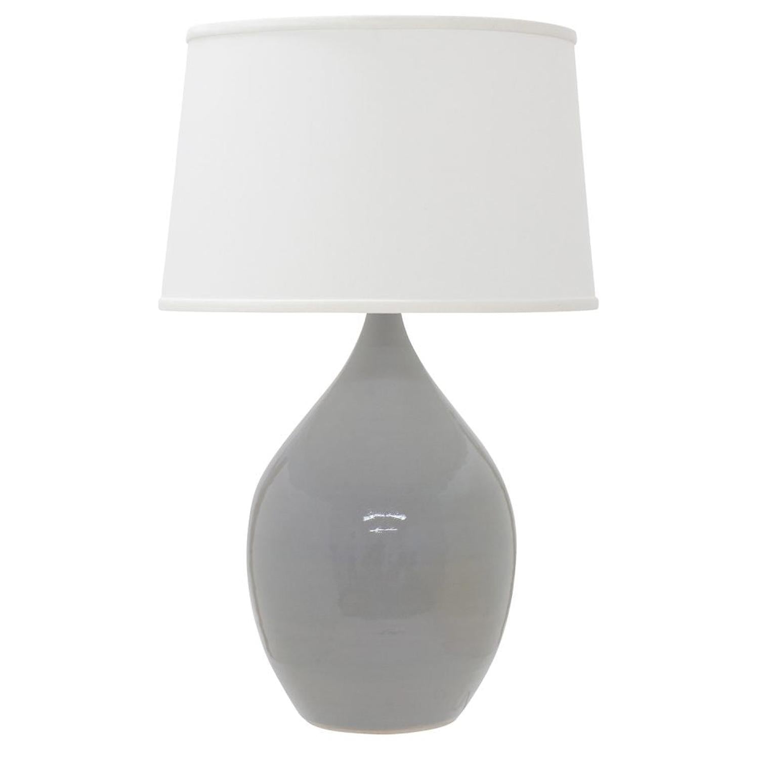 Scatchard Stoneware Table Lamp - GS202-GG - Gray Gloss by House of Troy