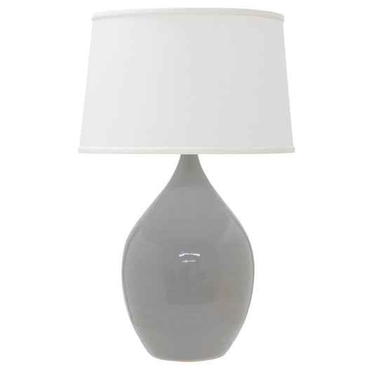 Scatchard Stoneware Table Lamp - GS202-GG - Gray Gloss by House of Troy