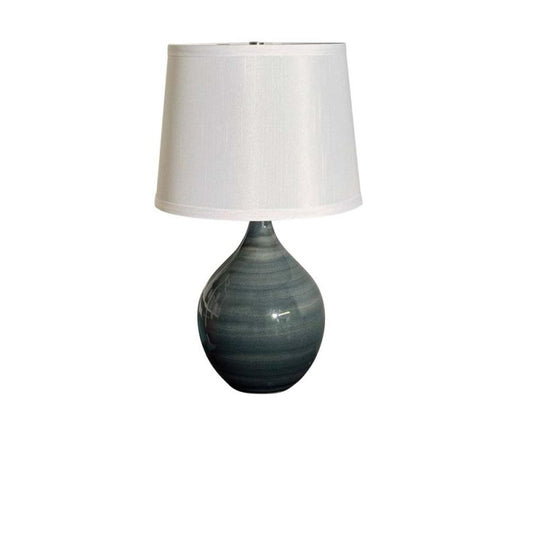 Scatchard Stoneware Table Lamp - GS202-SL - Slate by House of Troy