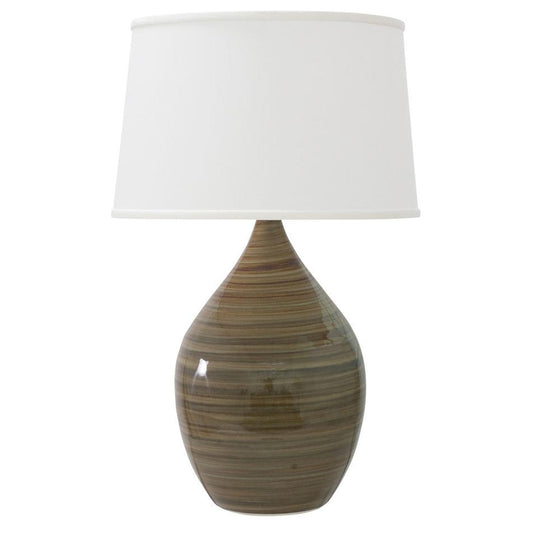 Scatchard Stoneware Table Lamp - GS202-TE - Tigers Eye by House of Troy