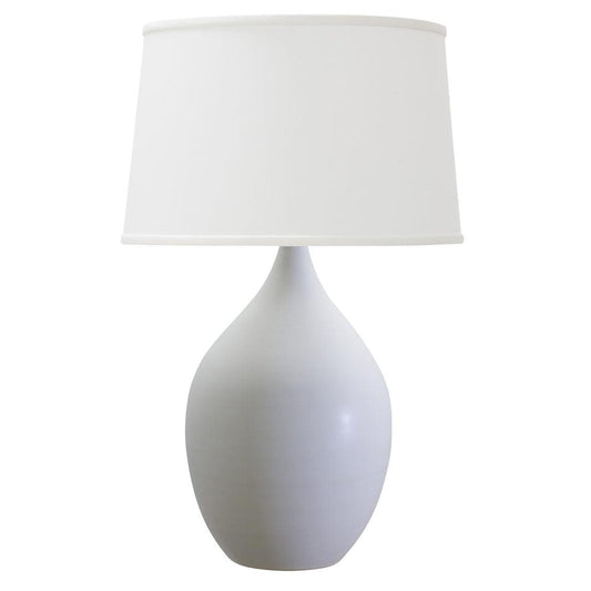 Scatchard Stoneware Table Lamp - GS202-WM - White Matte by House of Troy