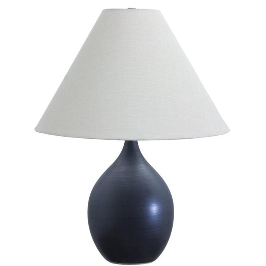 Scatchard Stoneware Table Lamp - GS300-BM - Black Matte by House of Troy