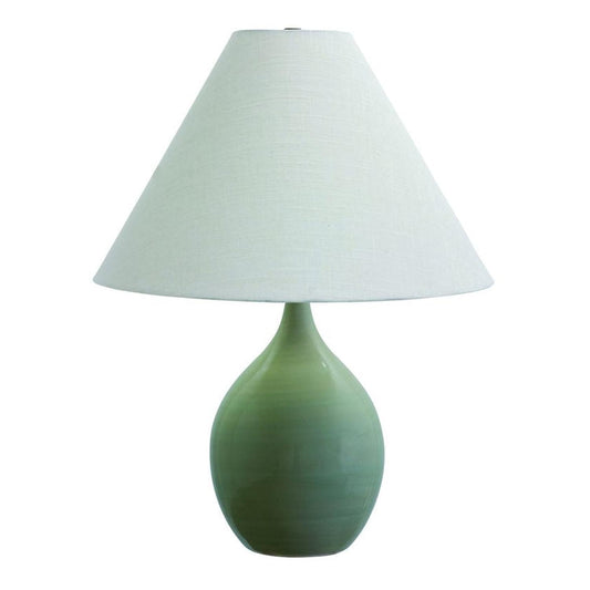 Scatchard Stoneware Table Lamp - GS300-CG - Celadon by House of Troy
