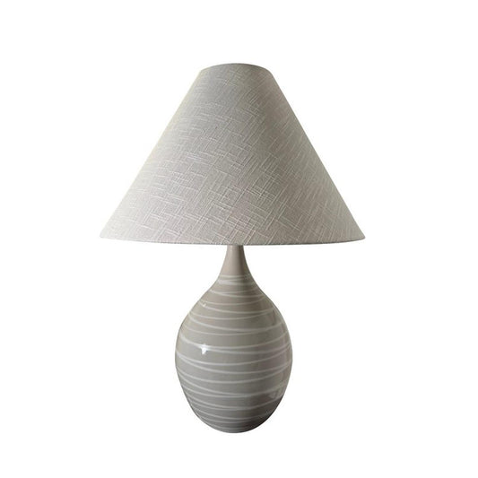 Scatchard Stoneware Table Lamp - GS300-NS - Natural Spiral by House of Troy