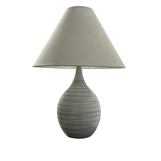 Scatchard Stoneware Table Lamp - GS300-PL - Pearl Blue by House of Troy