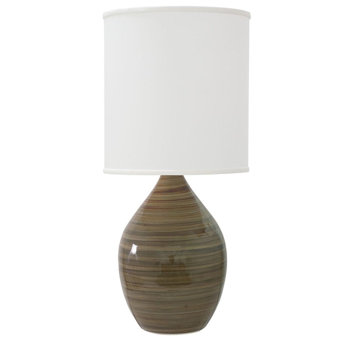 Scatchard Stoneware Table Lamp - GS301-TE - Tigers Eye by House of Troy