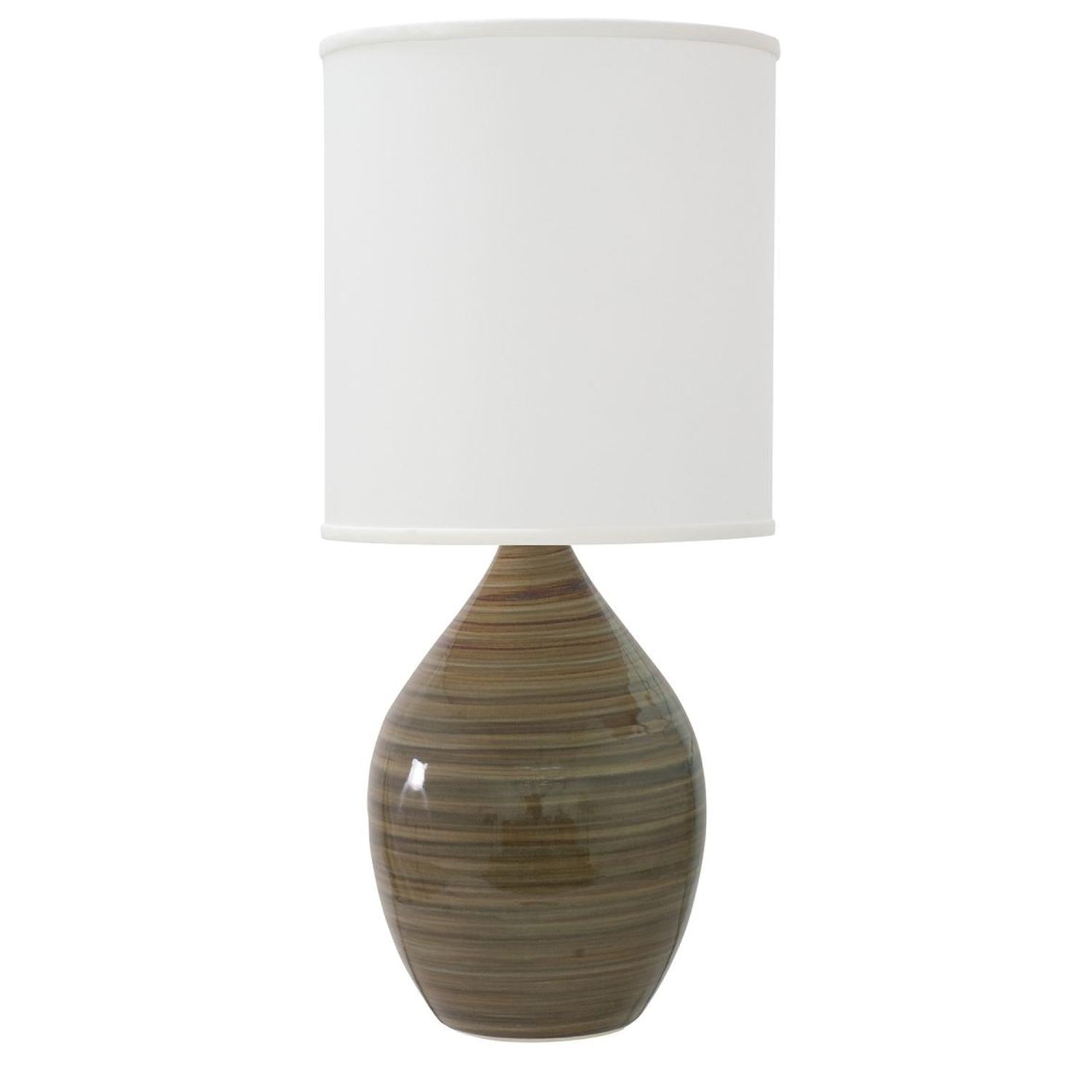 Scatchard Stoneware Table Lamp - GS301-TE - Tigers Eye by House of Troy