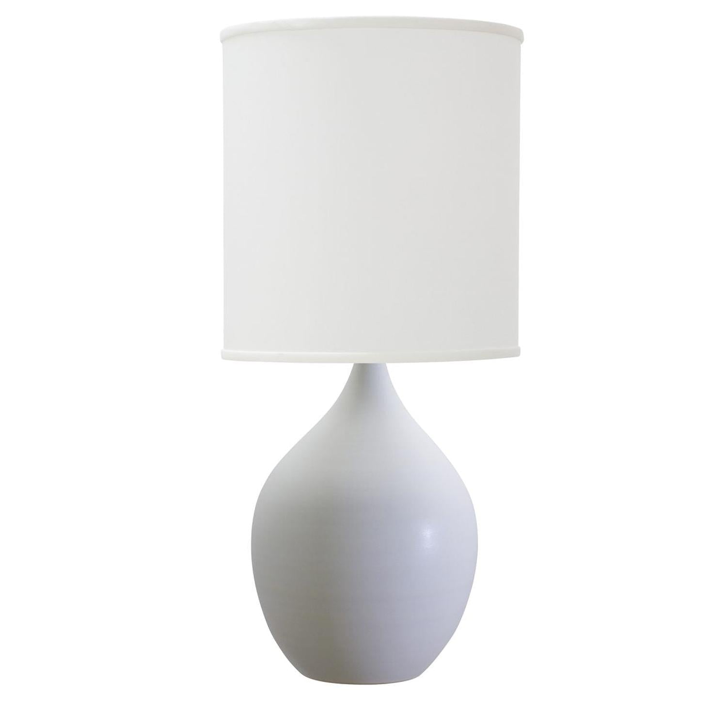 Scatchard Stoneware Table Lamp - GS301-WM - White Matte by House of Troy