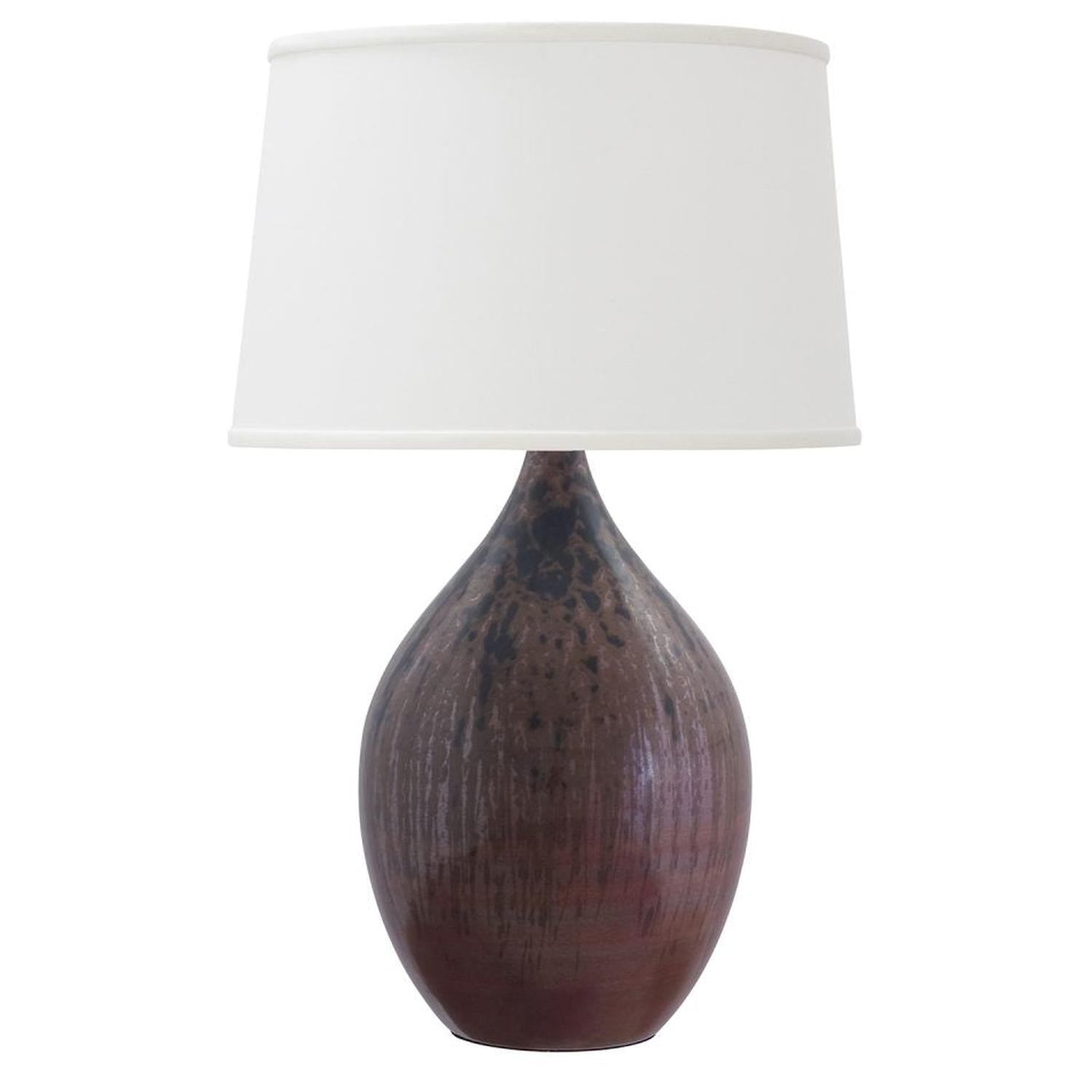 Scatchard Stoneware Table Lamp - GS302-DR - Decorated Red by House of Troy
