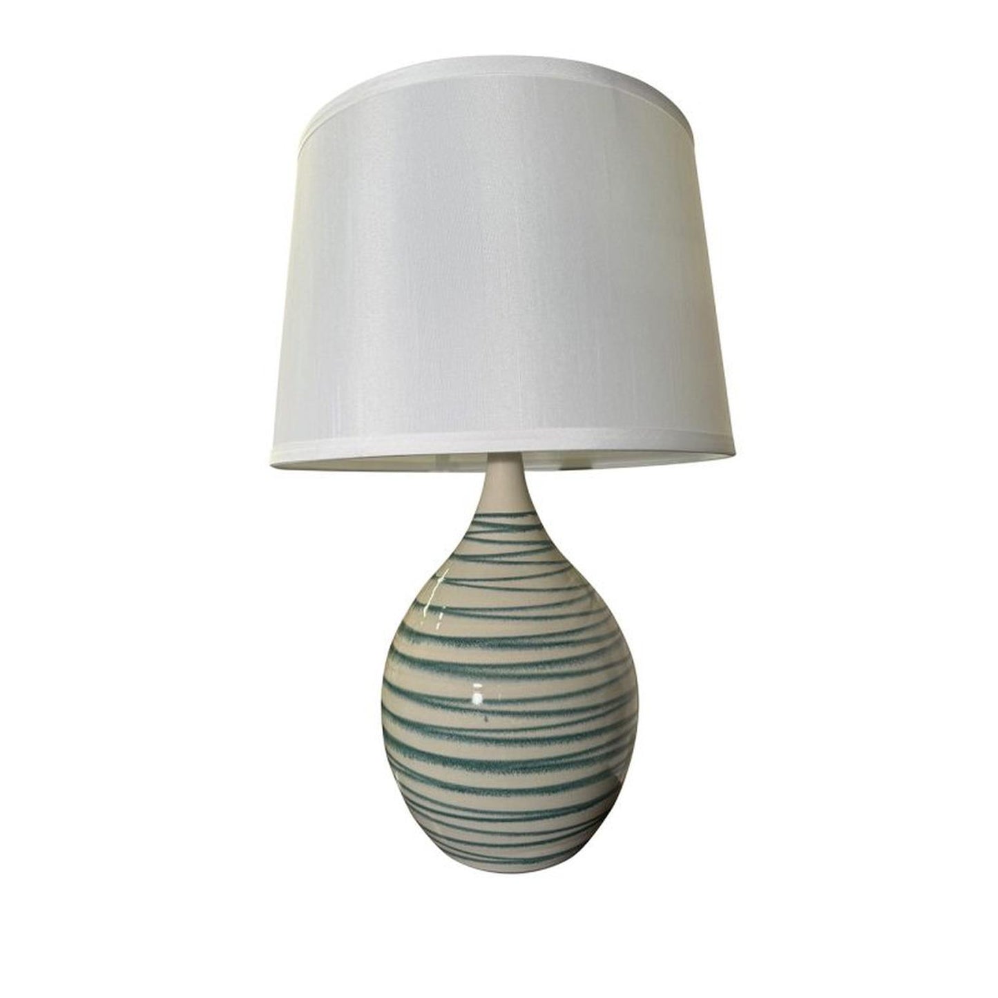 Scatchard Stoneware Table Lamp - GS302-EW - Emerald Wave by House of Troy