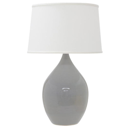 Scatchard Stoneware Table Lamp - GS302-GG - Gray Gloss by House of Troy
