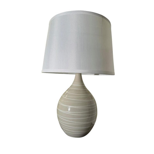 Scatchard Stoneware Table Lamp - GS302-NS - Natural Spiral by House of Troy