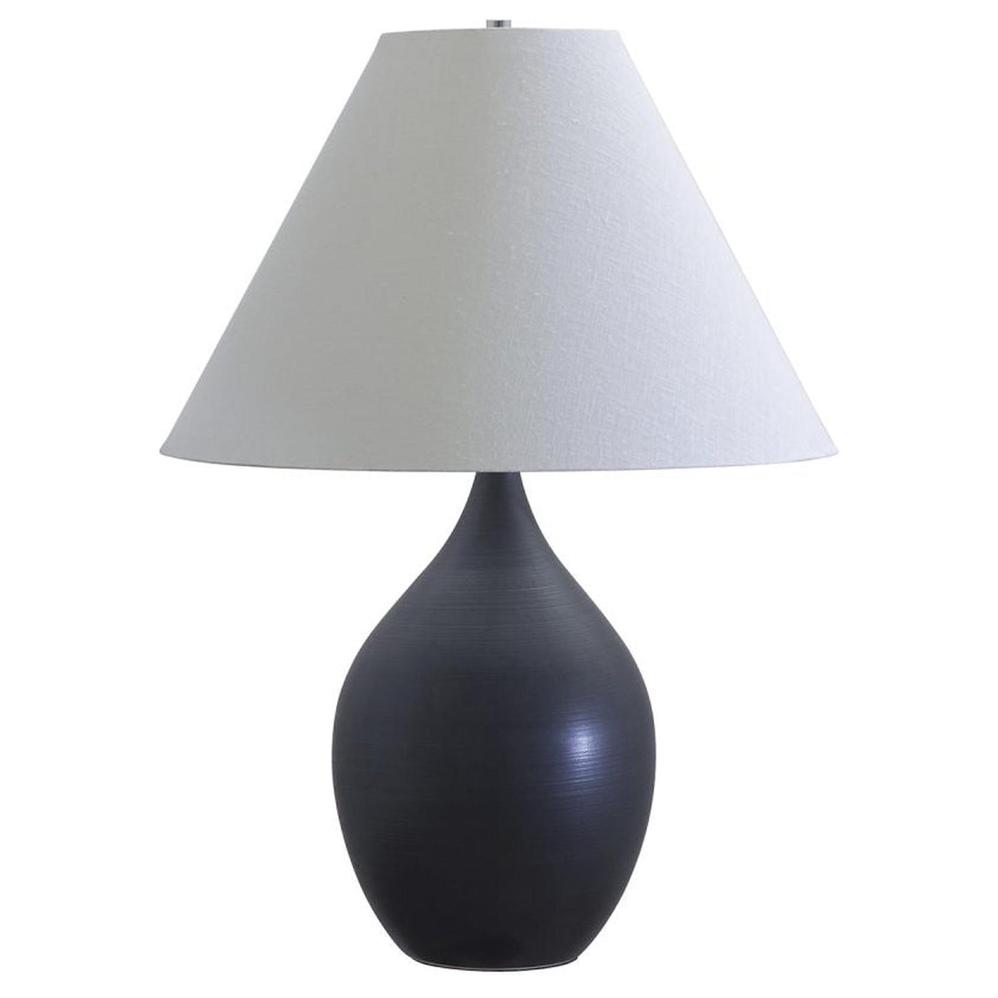 Scatchard Stoneware Table Lamp - GS400-BM - Black Matte by House of Troy