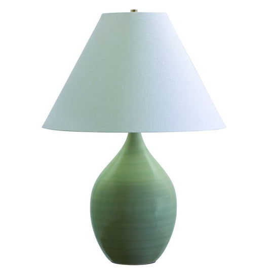 Scatchard Stoneware Table Lamp - GS400-CG - Celadon by House of Troy