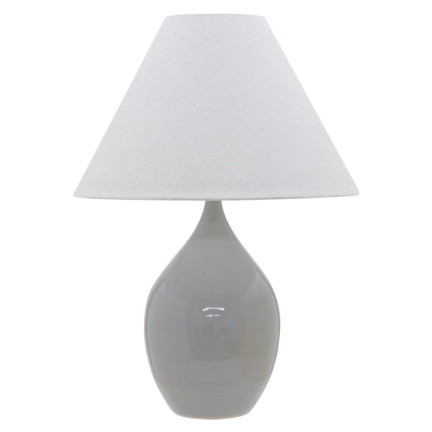Scatchard Stoneware Table Lamp - GS400-GG - Gray Gloss by House of Troy