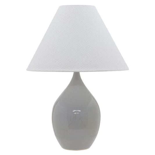 Scatchard Stoneware Table Lamp - GS400-GG - Gray Gloss by House of Troy