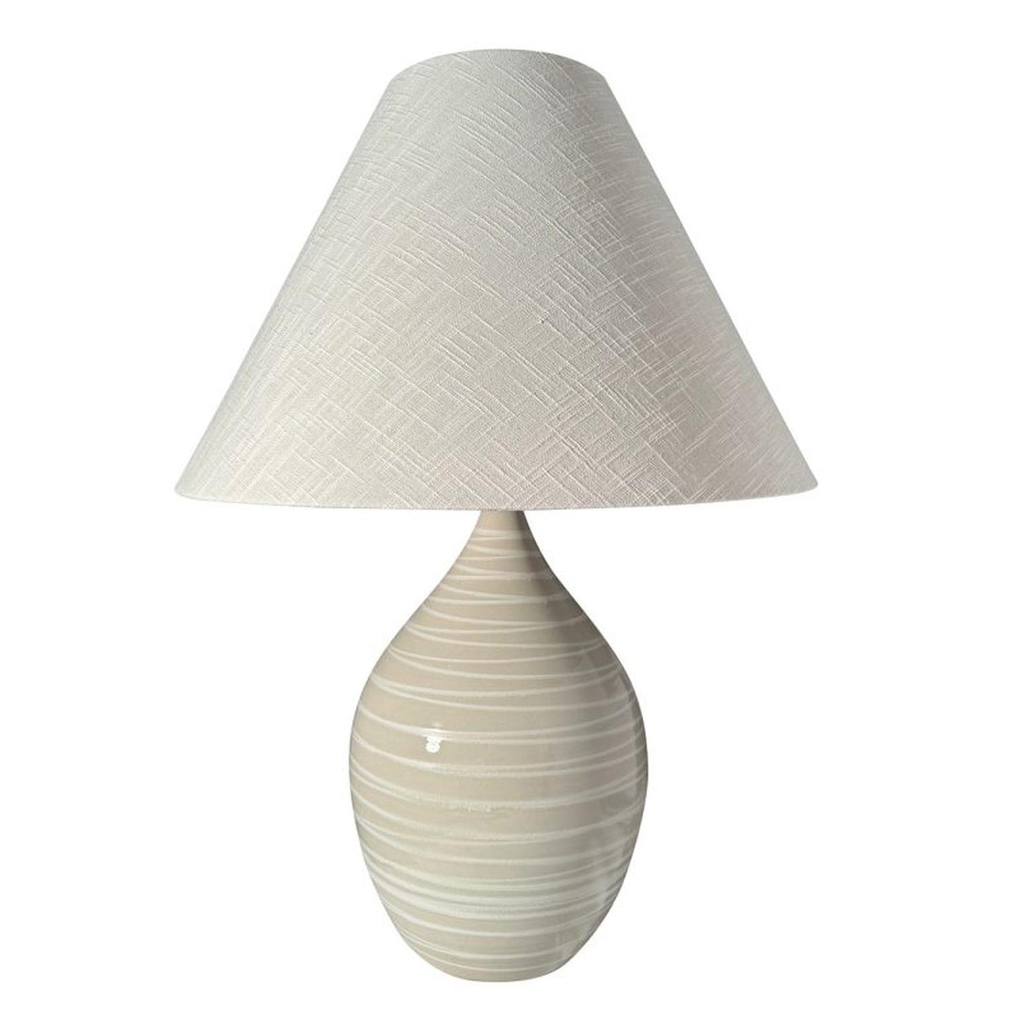 Scatchard Stoneware Table Lamp - GS400-NS - Natural Spiral by House of Troy