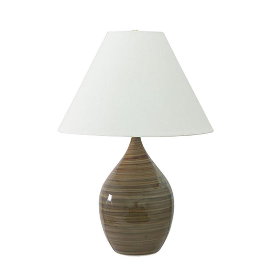 Scatchard Stoneware Table Lamp - GS400-TE - Tigers Eye by House of Troy