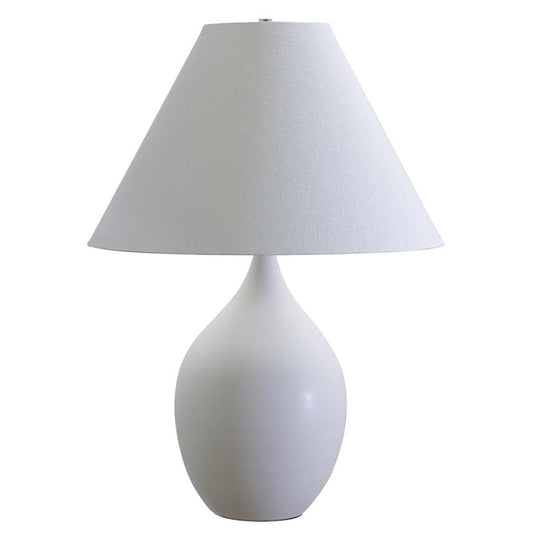 Scatchard Stoneware Table Lamp - GS400-WM - White Matte by House of Troy