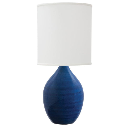 Scatchard Stoneware Table Lamp - GS401-BG - Blue Gloss by House of Troy
