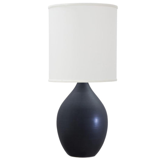 Scatchard Stoneware Table Lamp - GS401-BM - Black Matte by House of Troy