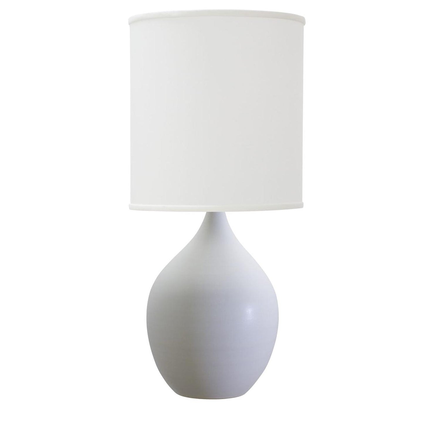 Scatchard Stoneware Table Lamp - GS401-WM - White Matte by House of Troy