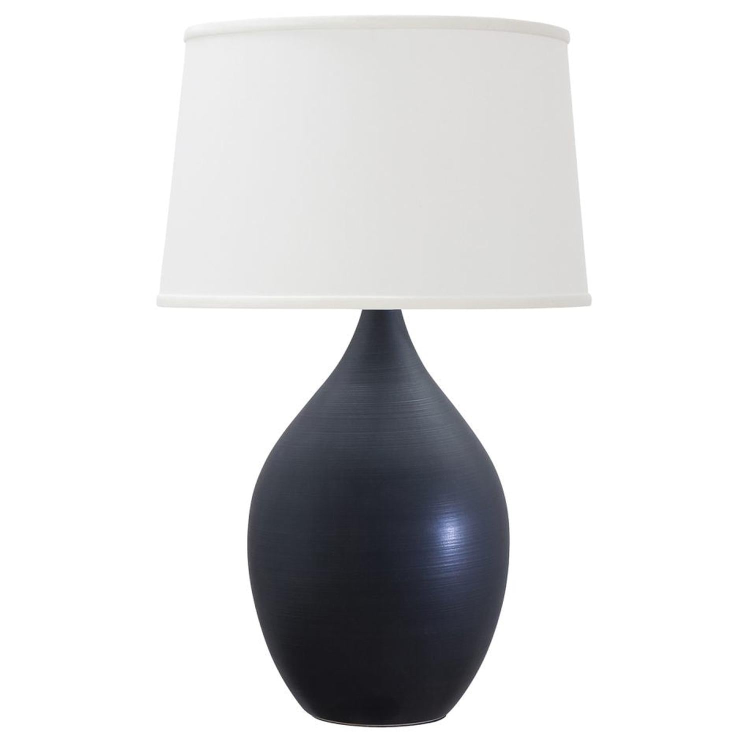 Scatchard Stoneware Table Lamp - GS402-BM - Black Matte by House of Troy