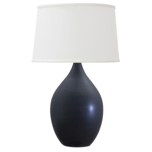 Scatchard Stoneware Table Lamp - GS402-BM - Black Matte by House of Troy