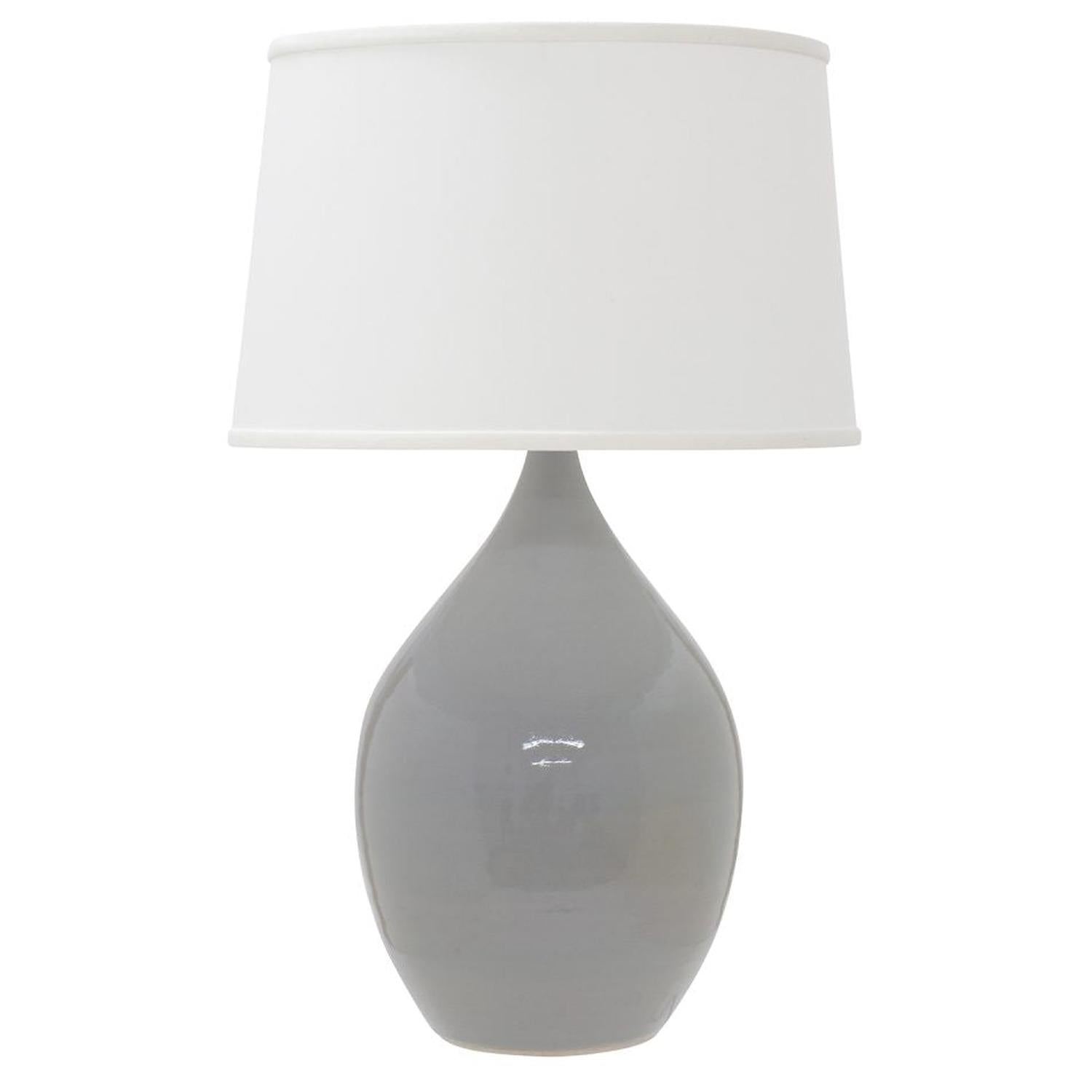Scatchard Stoneware Table Lamp - GS402-GG - Gray Gloss by House of Troy