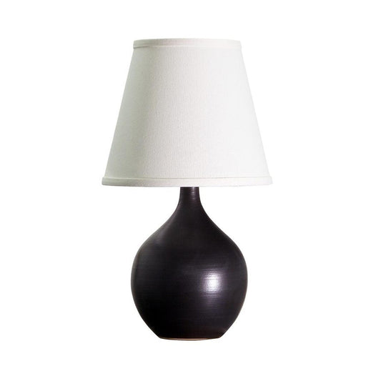 Scatchard Stoneware Table Lamp - GS50-BM - Black Matte by House of Troy