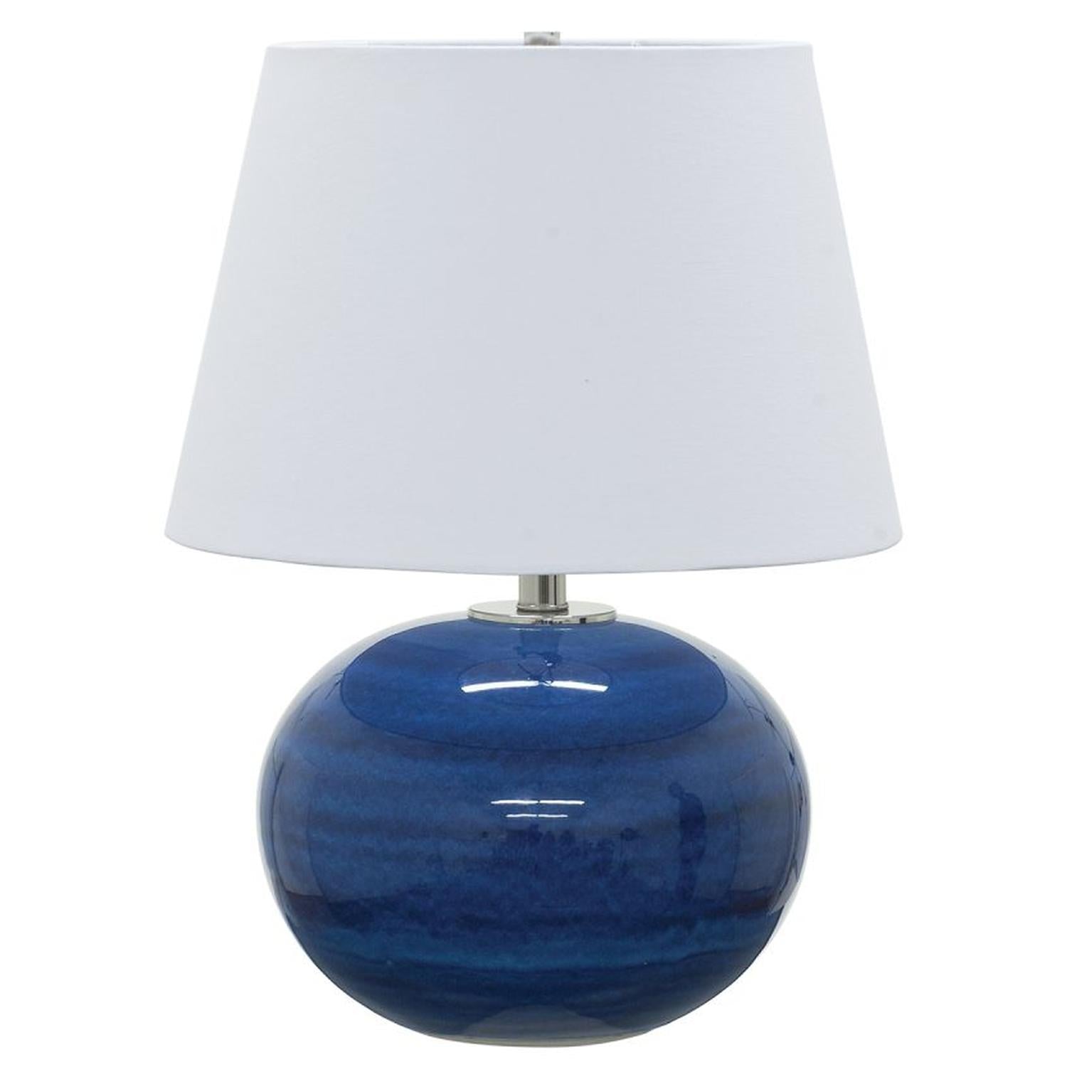 Scatchard Stoneware Table Lamp - GS700-BG - Blue Gloss by House of Troy