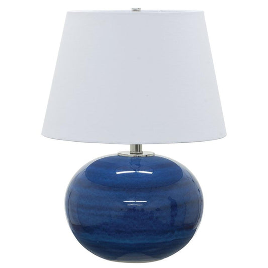 Scatchard Stoneware Table Lamp - GS700-BG - Blue Gloss by House of Troy